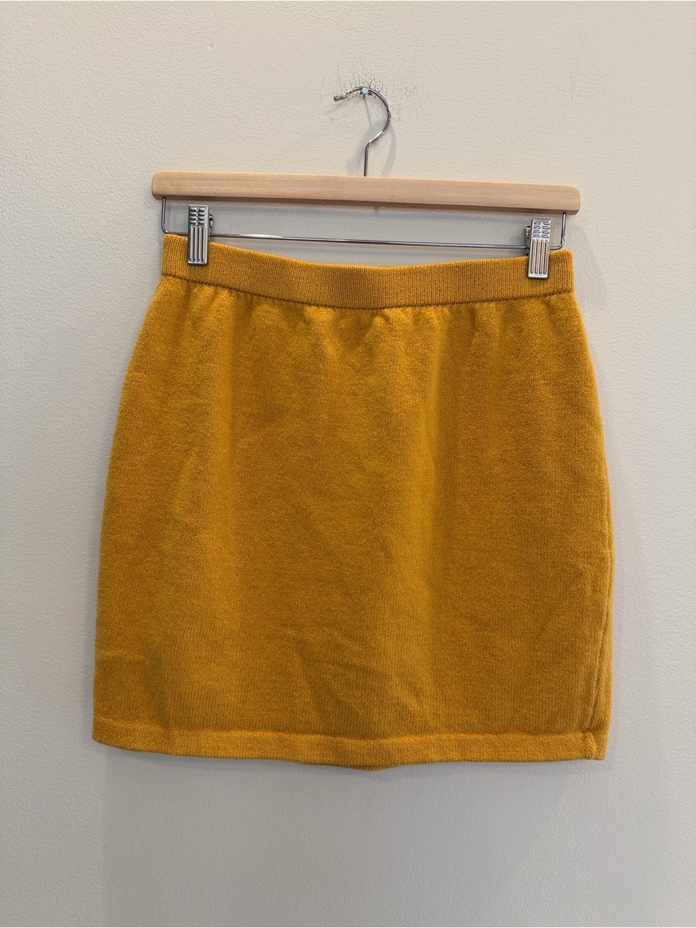 Vintage St. John Collection Marie Gray Yellow Knit Skirt 6